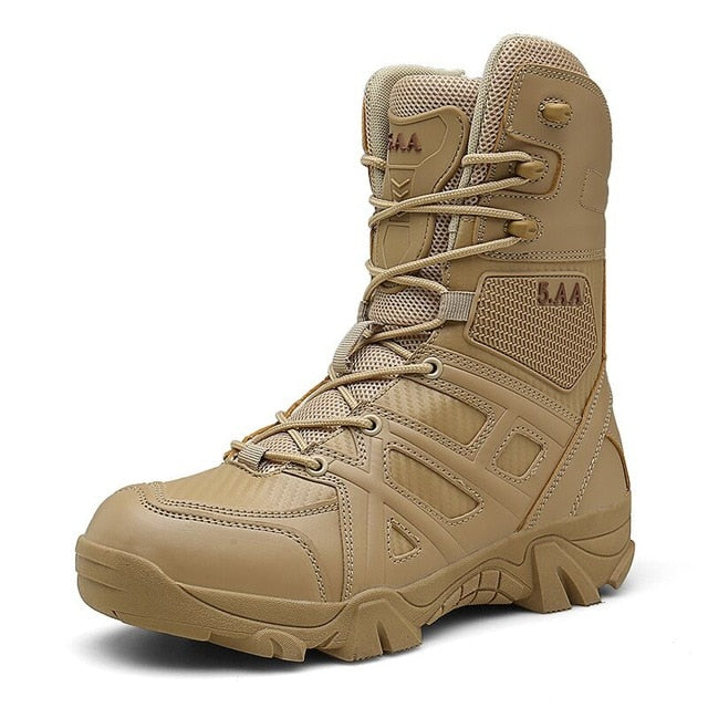 2019 Men's Boots Outdoor Shoes Military Leather Boots