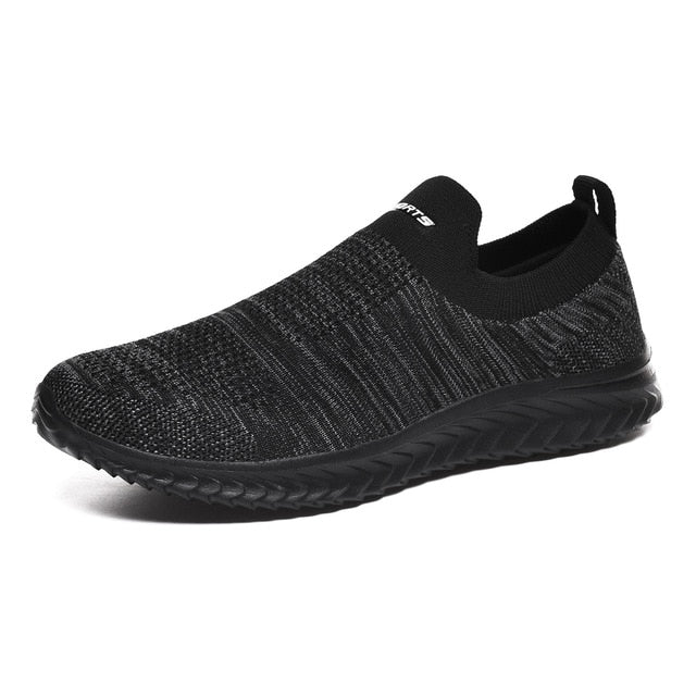 Shoes Men Sneakers Men Comfortable Flyknit Slip On Casual