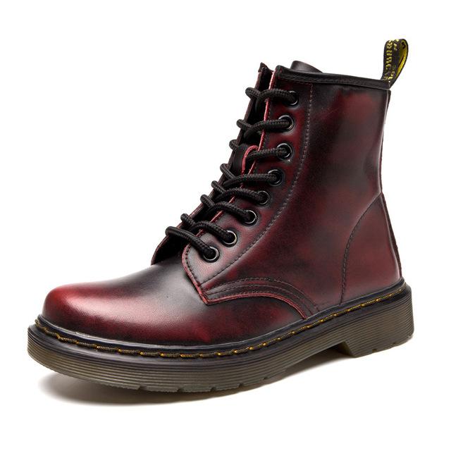 New Ankle Martens Boots For Men Genuine Leather