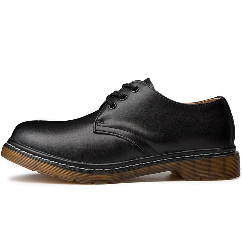 Doc Leather Ankle Boots Heels Boots Winter Boots