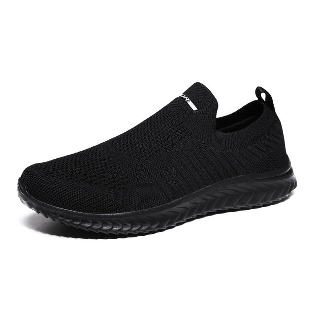Shoes Men Sneakers Men Comfortable Flyknit Slip On Casual
