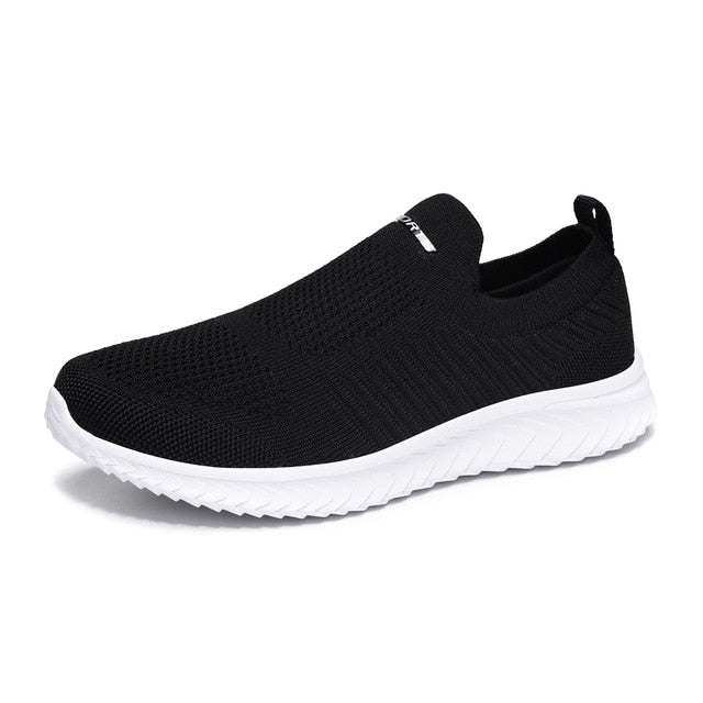 Shoes Men Sneakers Men Comfortable Flyknit Slip On Casual