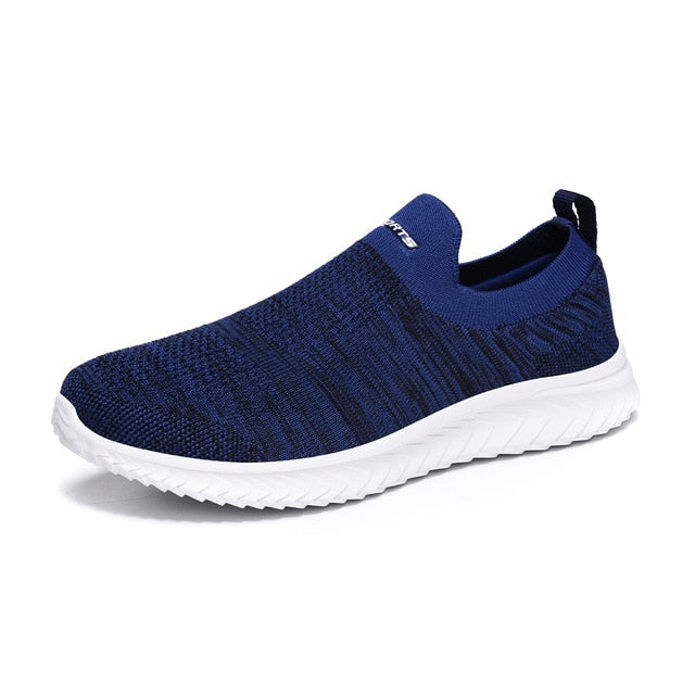 Shoes Men Sneakers Men Comfortable Flyknit Slip On Casual