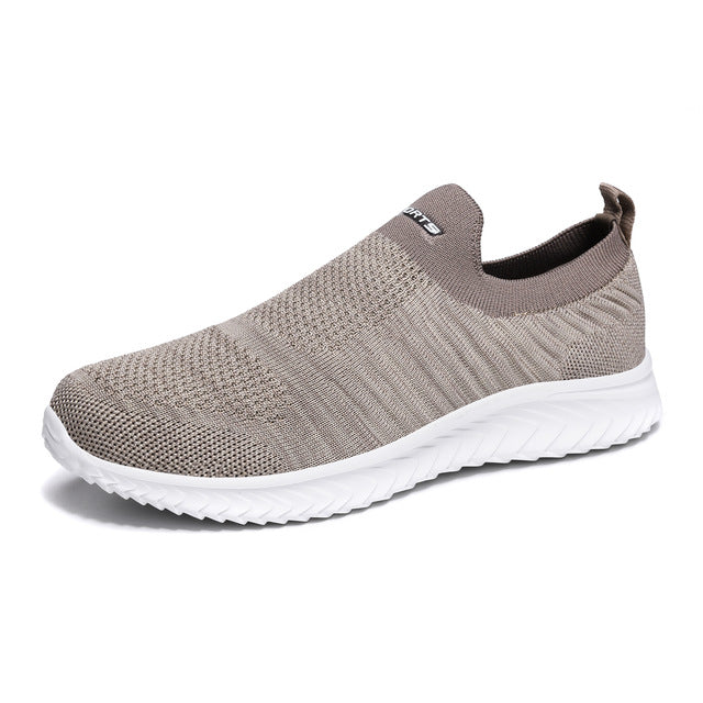 Shoes Men Sneakers Men Comfortable Flyknit Slip On Casual