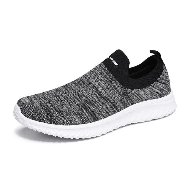 Shoes Men Sneakers Men Comfortable Flyknit Slip On Casual