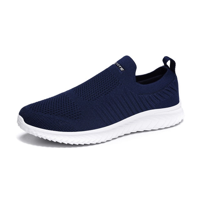 Shoes Men Sneakers Men Comfortable Flyknit Slip On Casual