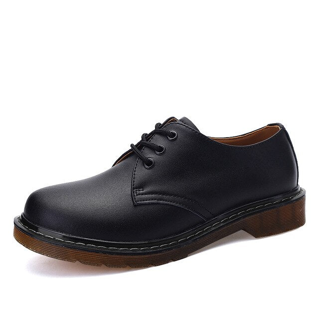 Doc Leather Ankle Boots Heels Boots Winter Boots